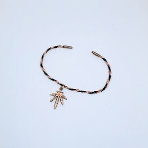 Golden Leaf Charm Bracelet